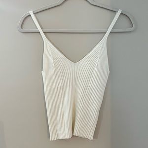 H&M white net tank top